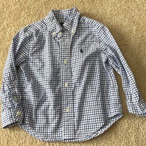 Ralph Lauren button up. Blue. Size 2T.